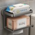 ViaCassandra Wall-Mounted Toilet Paper Holder with Storage Rack – Stylish Bathroom Organizer